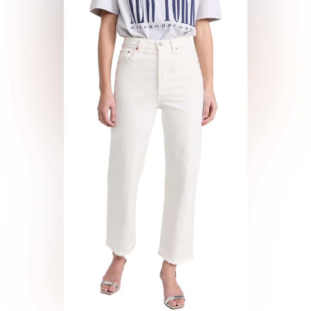 Levi's white jeans